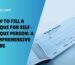 How to Fill a Cheque for Self-Cheque Person